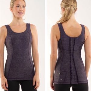 Lululemon Run Free Heathered Scoopneck Tank